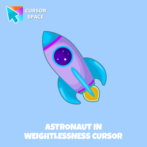 Astronaut in Weightlessness cursor arrow cursor