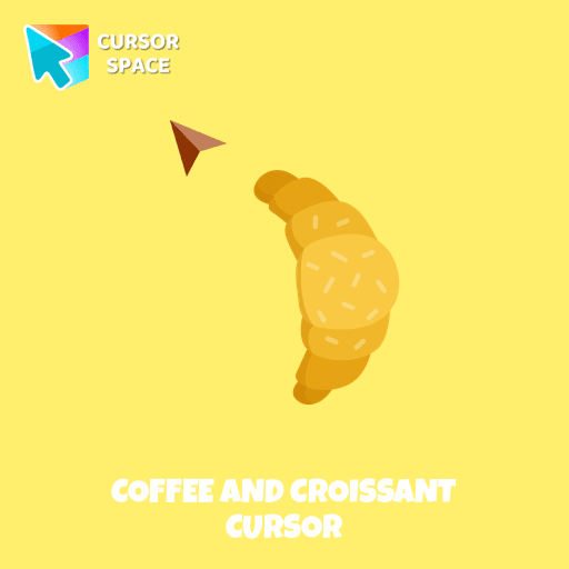 Coffee and Croissant cursor pointer cursor