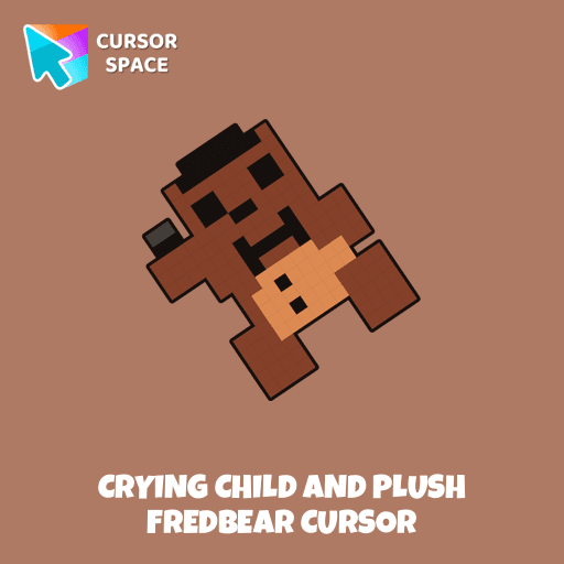 Crying Child and Plush Fredbear cursor pointer cursor