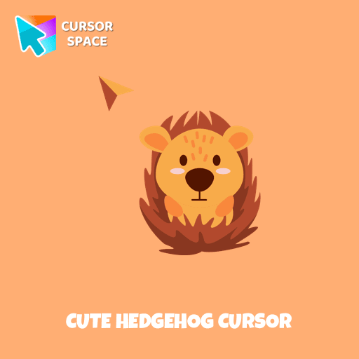 Cute Hedgehog cursor pointer cursor