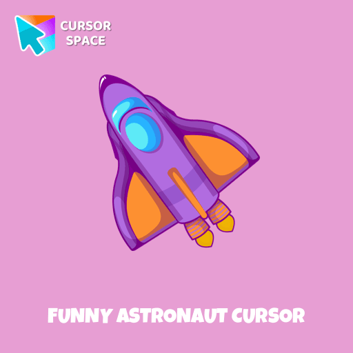 Funny Astronaut cursor arrow cursor