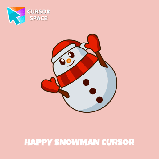 Happy Snowman cursor arrow cursor