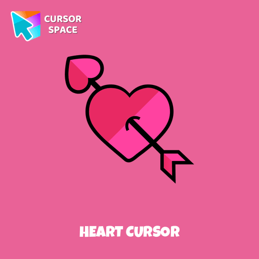 Heart cursor pointer cursor
