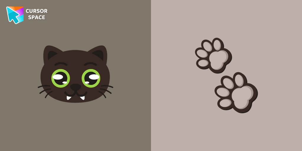 Kawaii Black Cat cursor