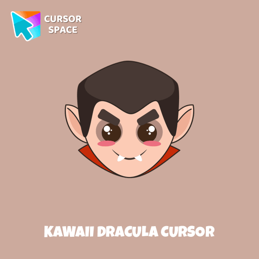 Kawaii Dracula cursor arrow cursor