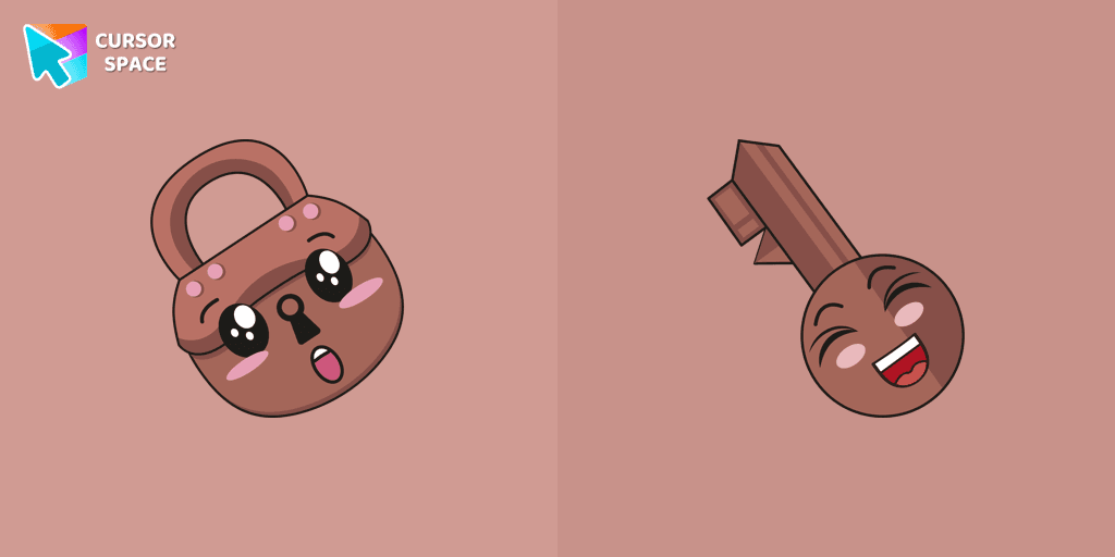 Kawaii Padlock cursor