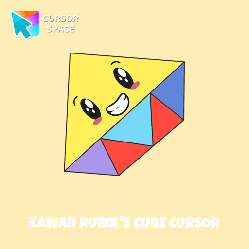 Kawaii Rubik's Cube cursor pointer cursor