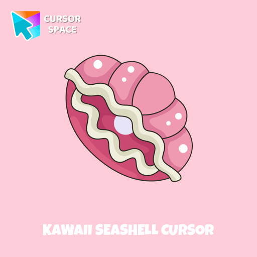 Kawaii Seashell cursor pointer cursor