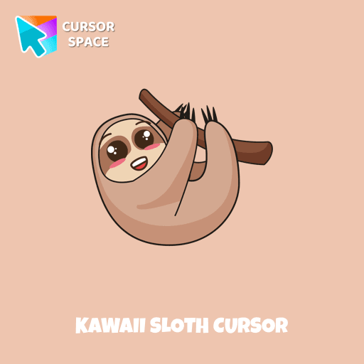 Kawaii Sloth cursor arrow cursor