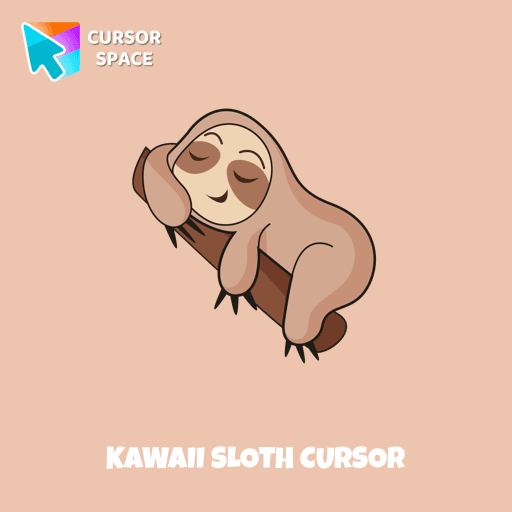 Kawaii Sloth cursor pointer cursor