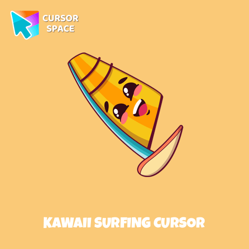 Kawaii Surfing cursor arrow cursor