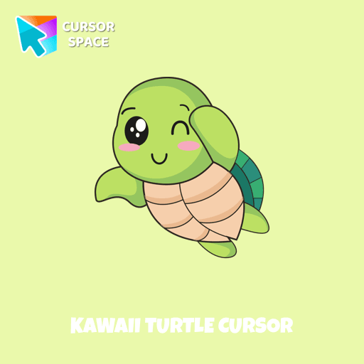 Kawaii Turtle cursor pointer cursor
