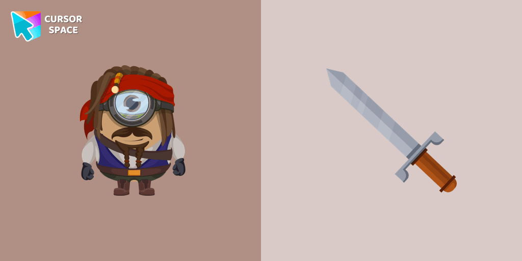 Minion Captain Jack Sparrow Character cursor