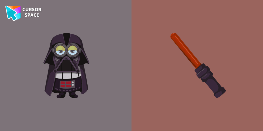 Minion Darth Vader Character cursor