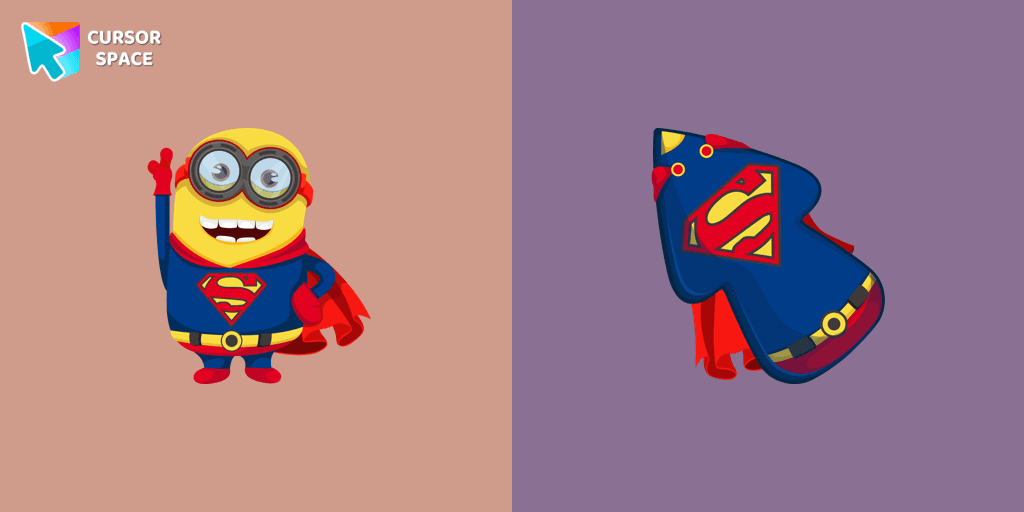 Minion Superman Character cursor
