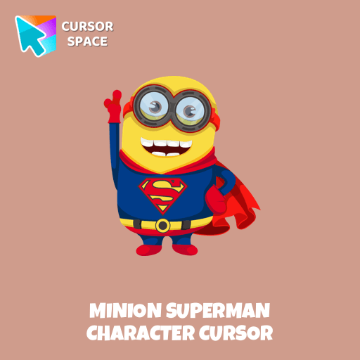 Minion Superman Character cursor arrow cursor