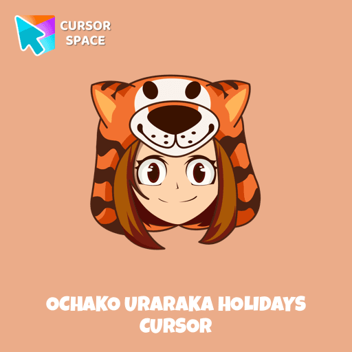 Ochako Uraraka Holidays cursor arrow cursor