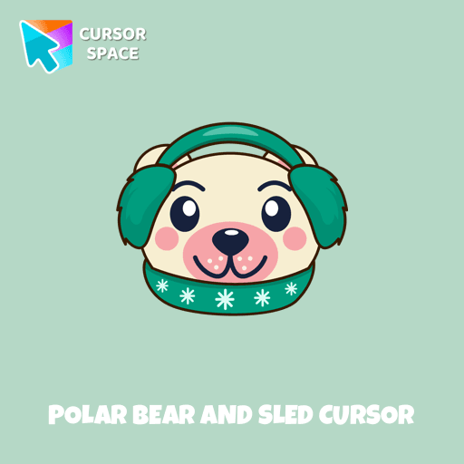 Polar Bear and Sled cursor arrow cursor