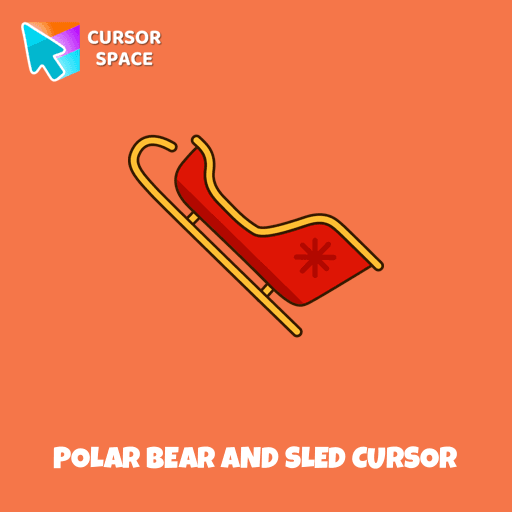 Polar Bear and Sled cursor pointer cursor