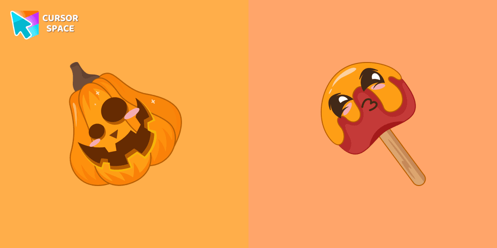 Pumpkin with Candy cursor