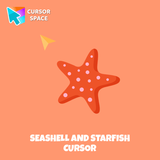 Seashell and Starfish cursor pointer cursor