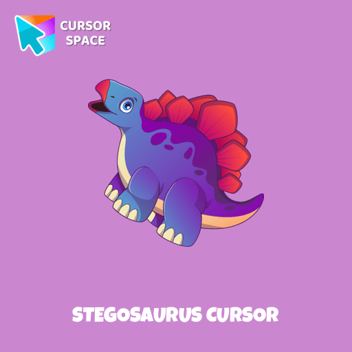 Stegosaurus cursor arrow cursor