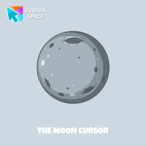The Moon cursor pointer cursor