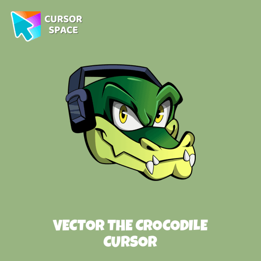 Vector the Crocodile cursor arrow cursor
