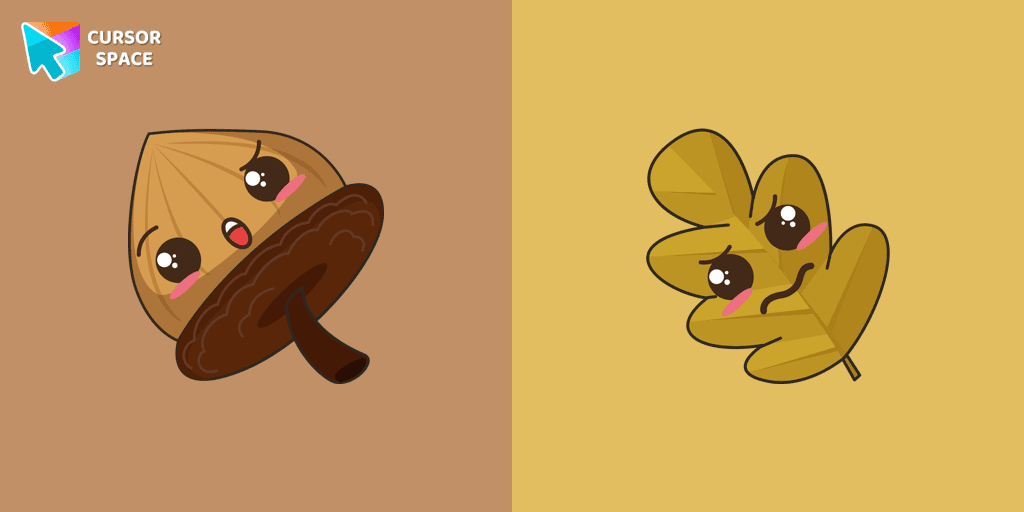 Kawaii Acorn cursor