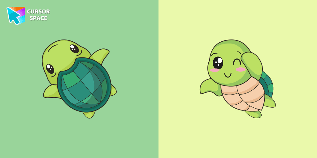 Kawaii Turtle cursor